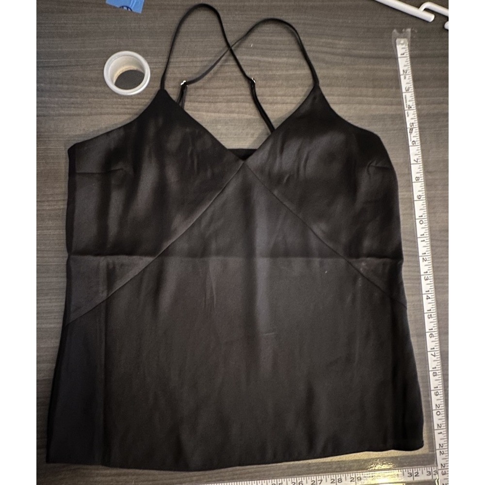 Express Satin Camisole XS Black Y2K Clubwear Coquette‎ Minimalist Going Out Top